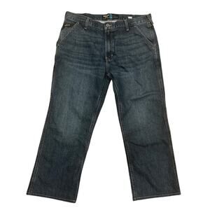 Ariat M7 Slim Straight Leg Jeans – Men’s | Dark Wash Workwear Denim 36 Waist